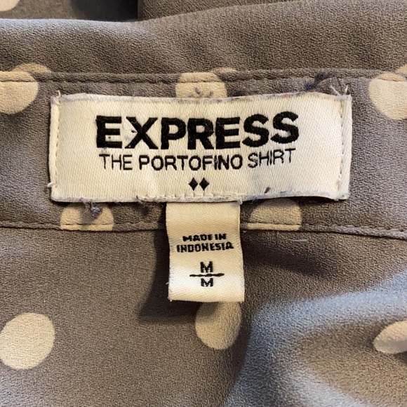 Gray Polka Dot Women's Top - Picture 4 of 5